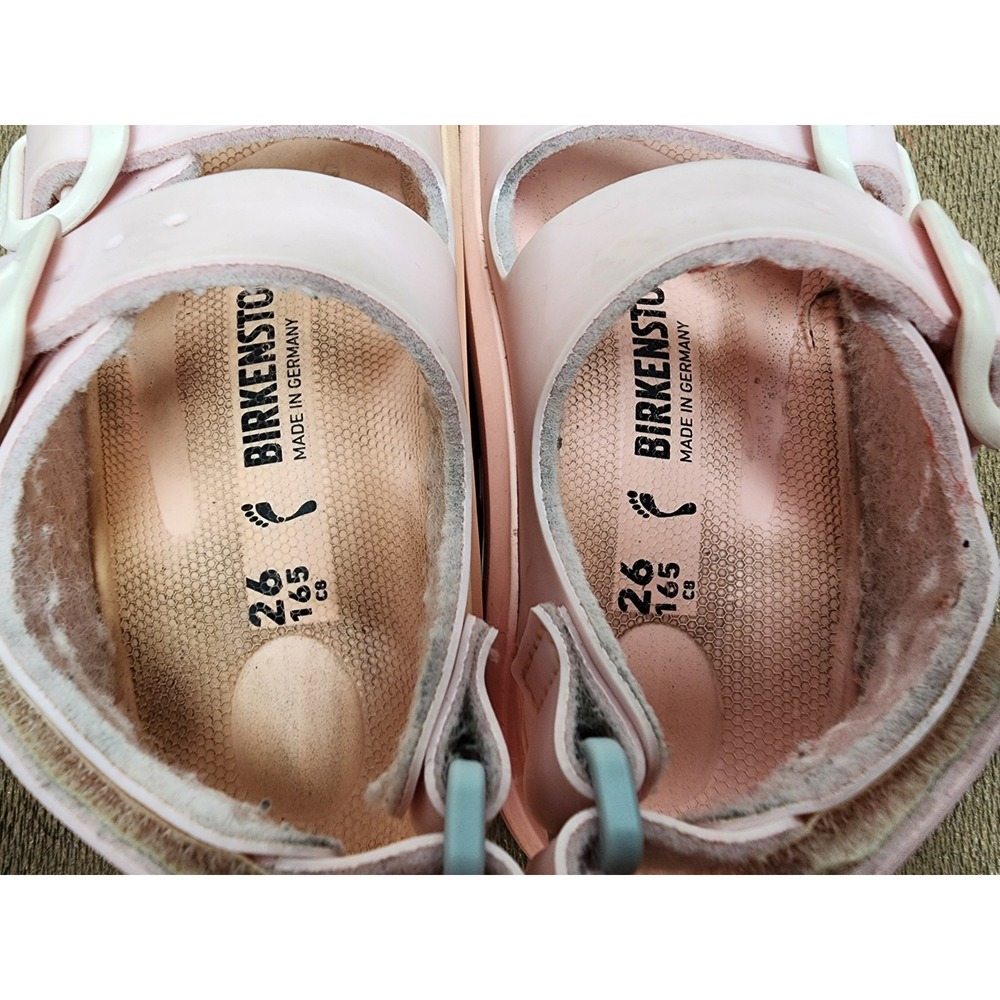 Birkenstock Mogami Kids Birko-Flor Sandals Icy Gentle Rose Size EU 26 C8 - Picture 5 of 7